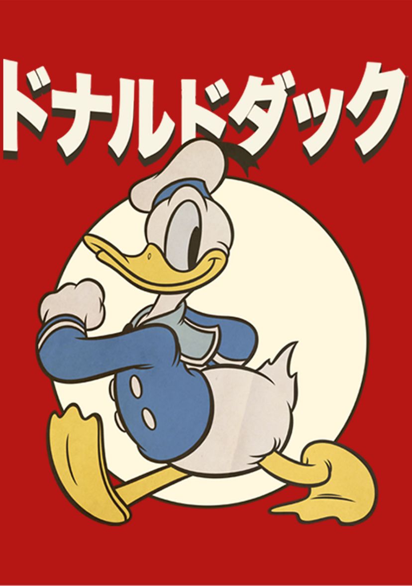 Girls 4-6x Kanji Duck Graphic T-Shirt