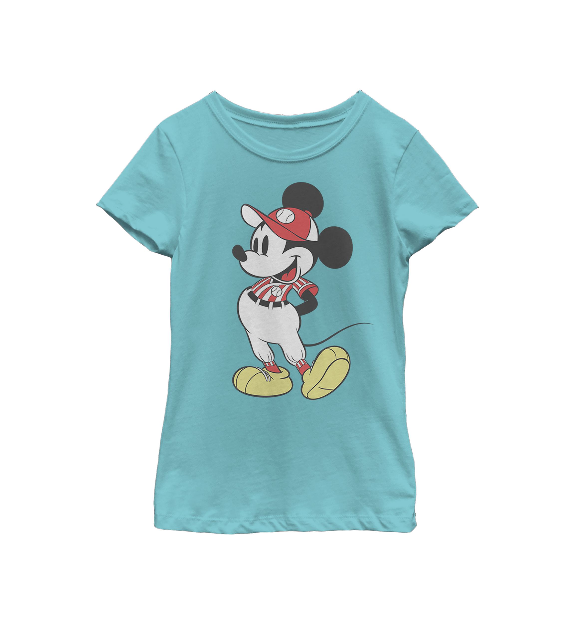 Girls 4-6x Baseball Season Mickey Graphic T-Shirt