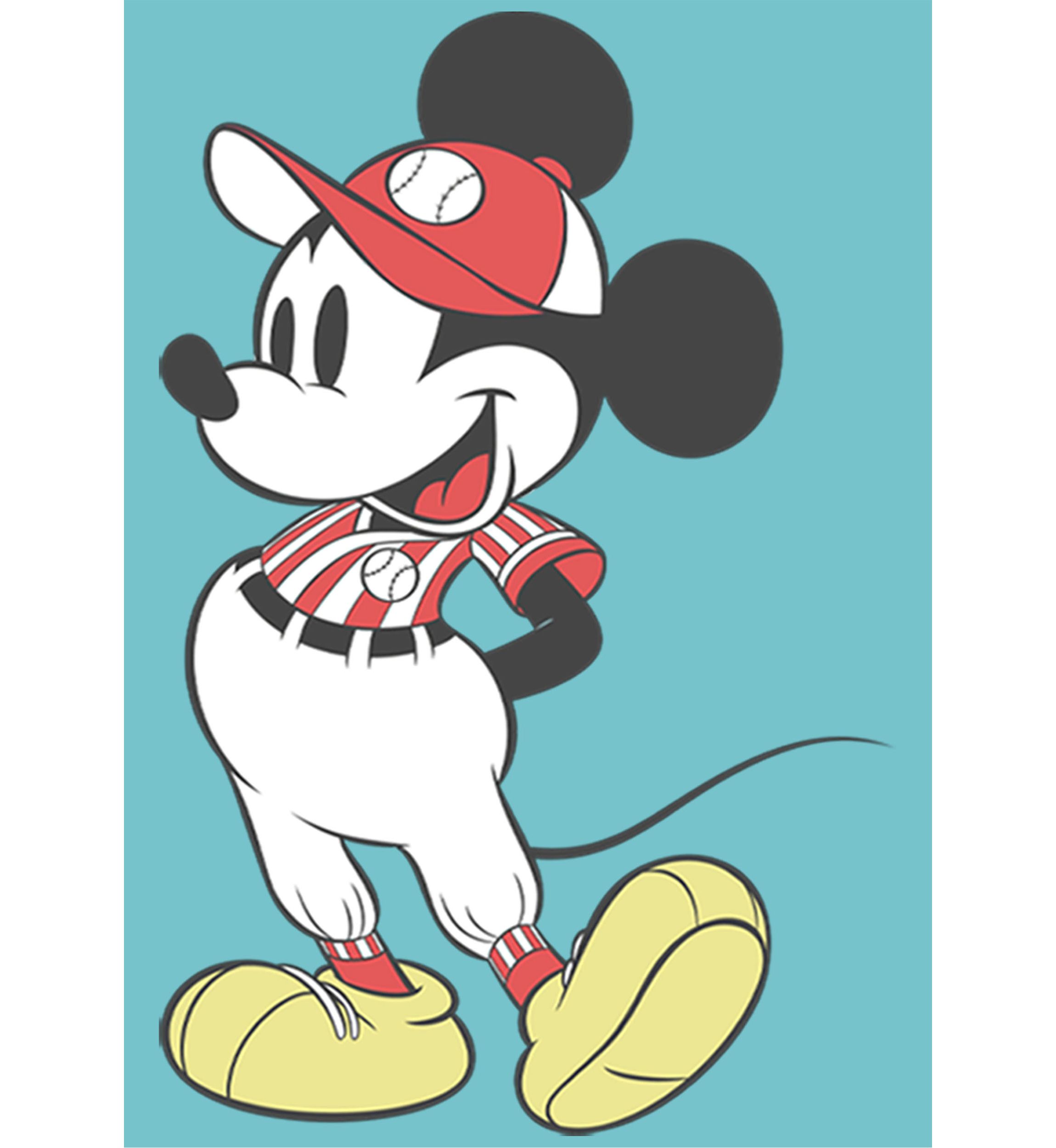 Girls 4-6x Baseball Season Mickey Graphic T-Shirt