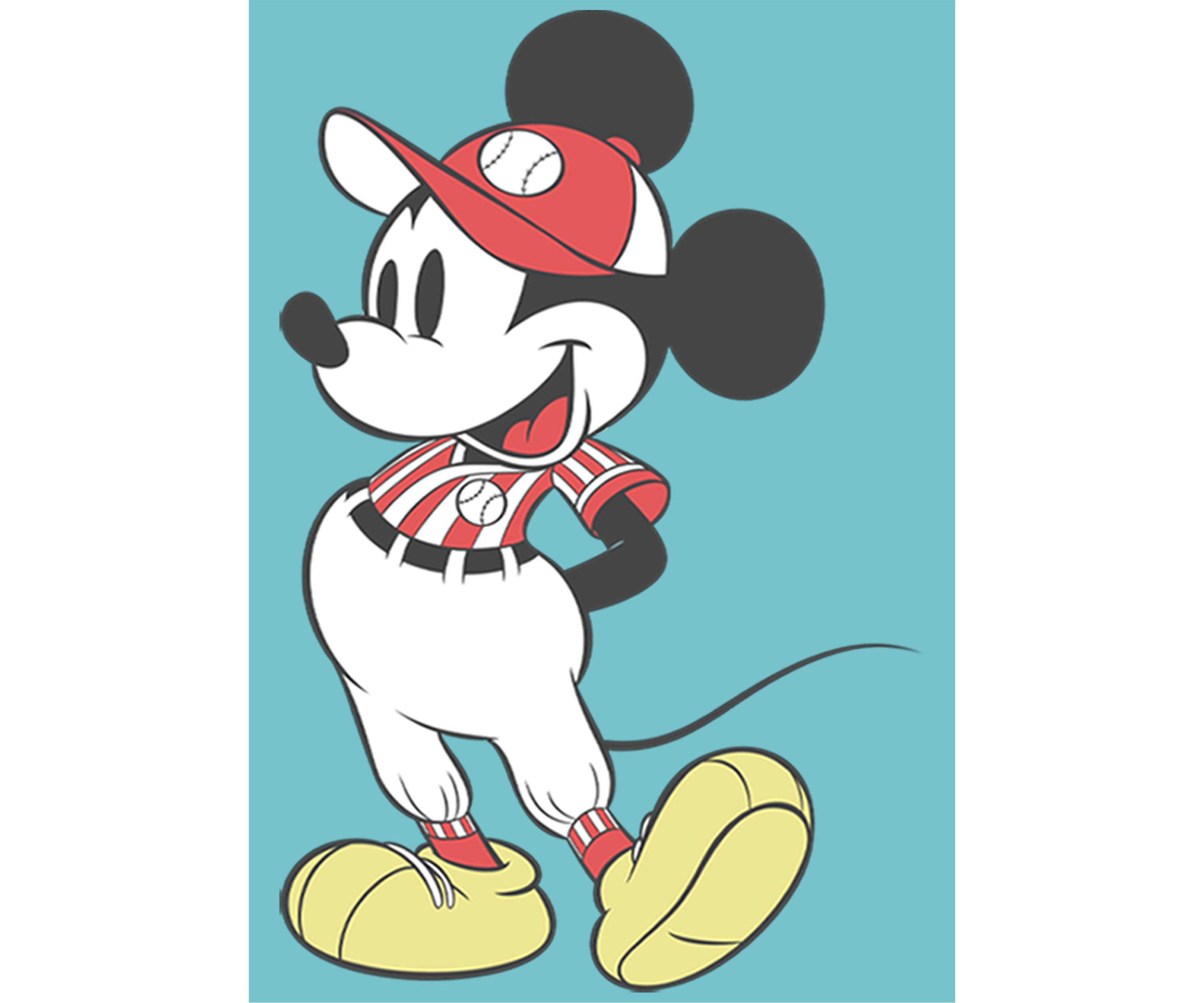Girls 4-6x Baseball Season Mickey Graphic T-Shirt