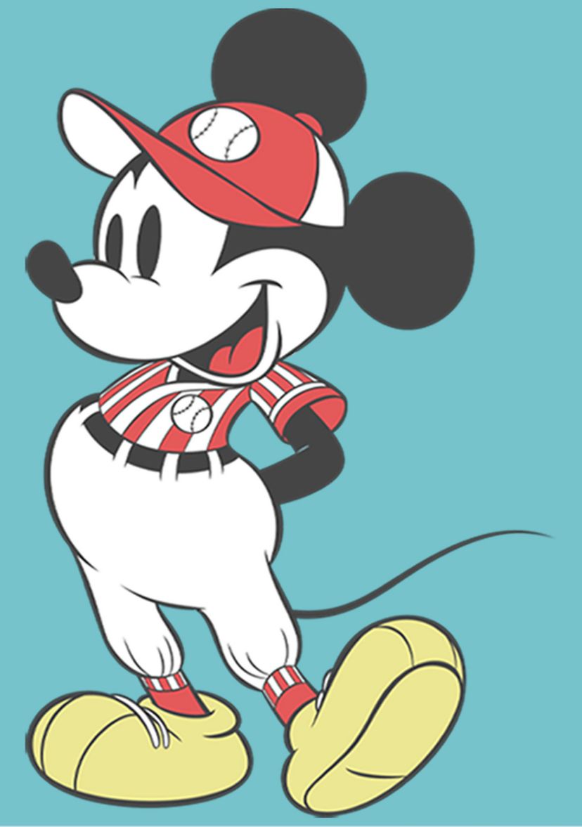 Girls 4-6x Baseball Season Mickey Graphic T-Shirt