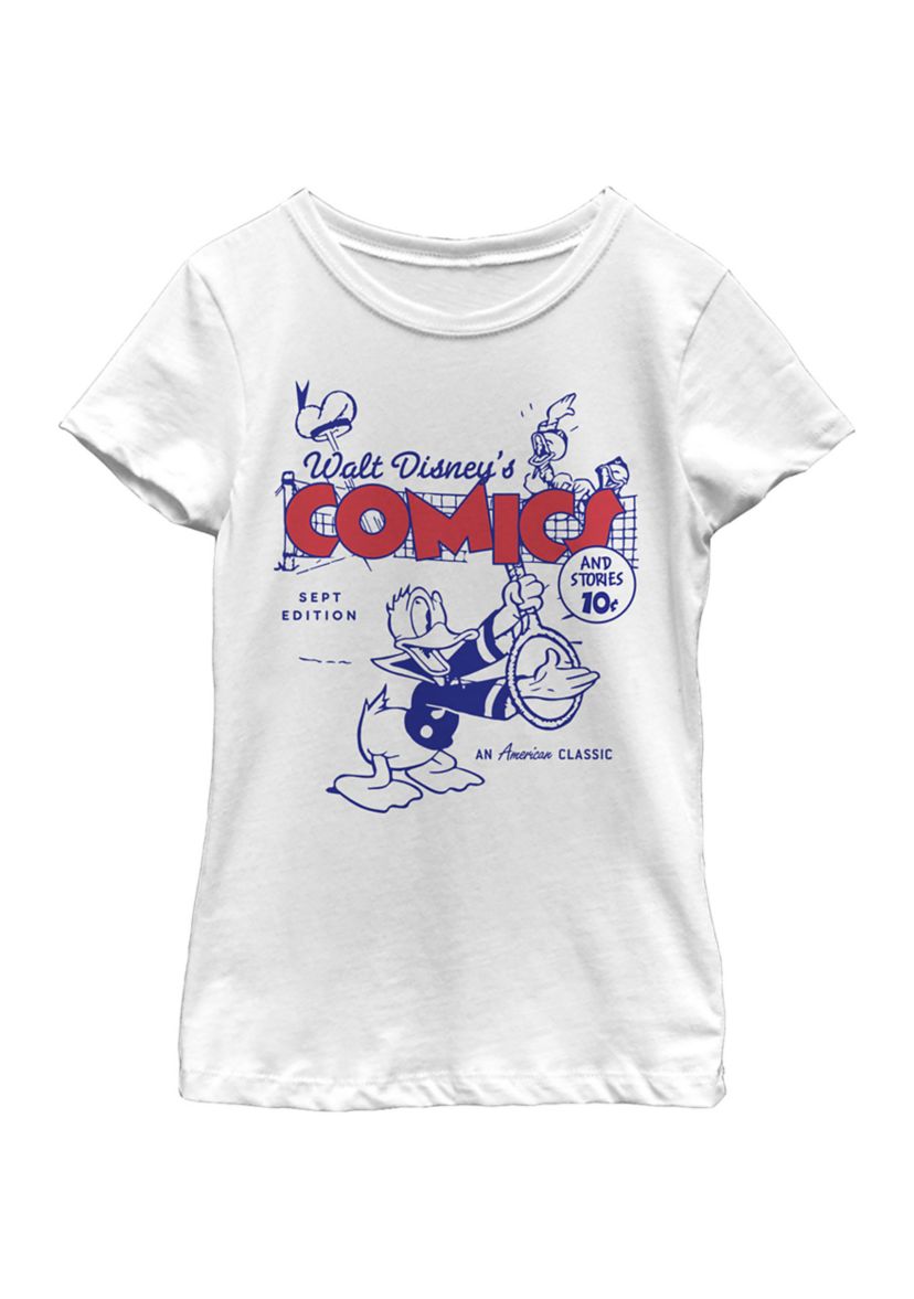 Girls 4-6x Donalds Comic Cover Graphic T-Shirt