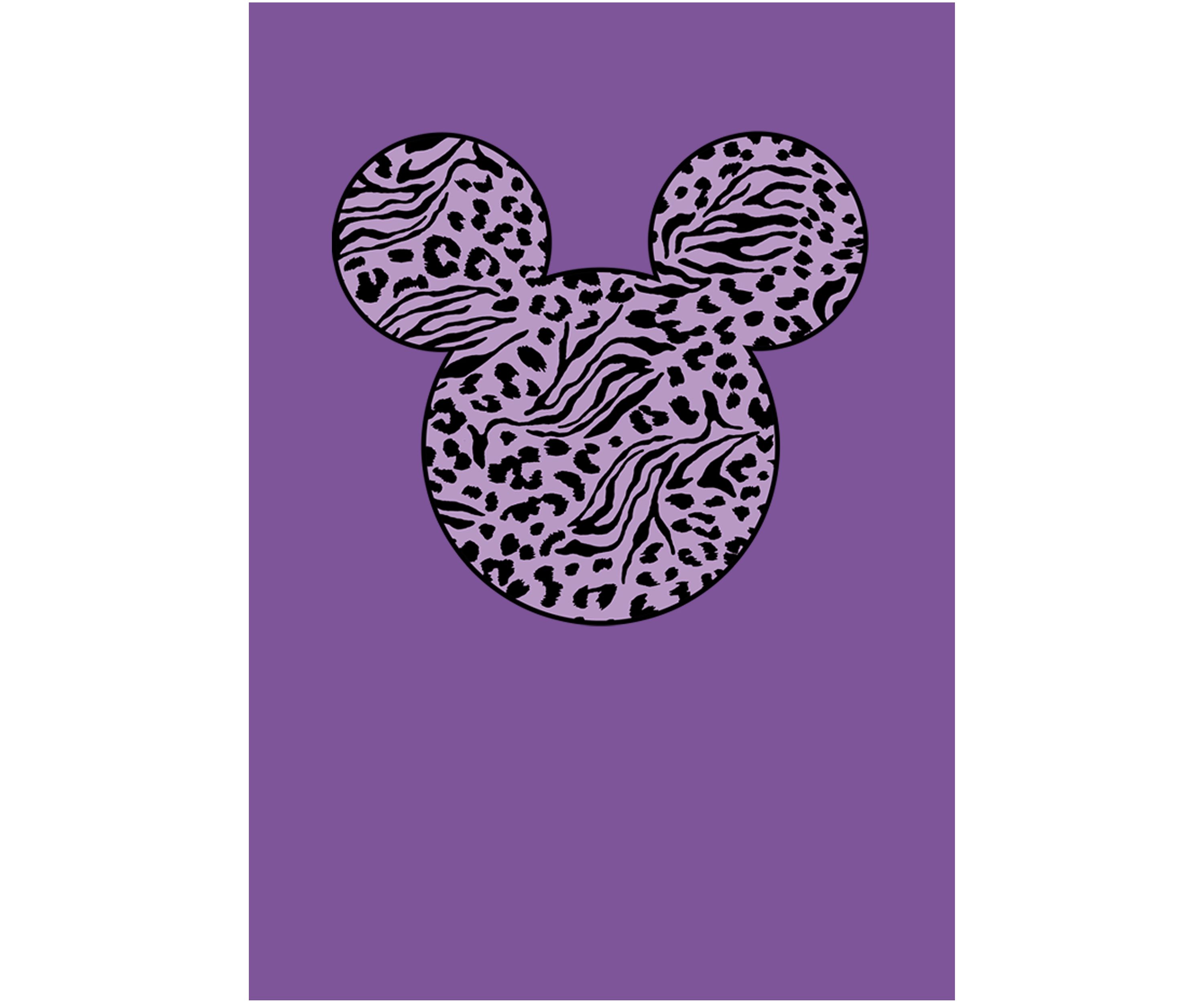 Girls 4-6x Mickey Zebra Cheetah Fill Graphic T-Shirt