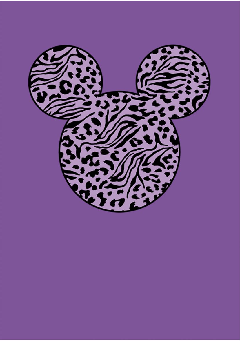 Girls 4-6x Mickey Zebra Cheetah Fill Graphic T-Shirt
