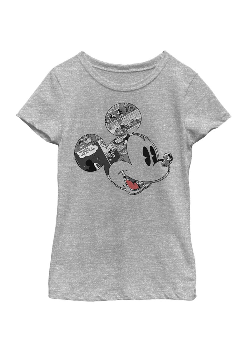 Girls 4-6x Comic Mouse Graphic T-Shirt