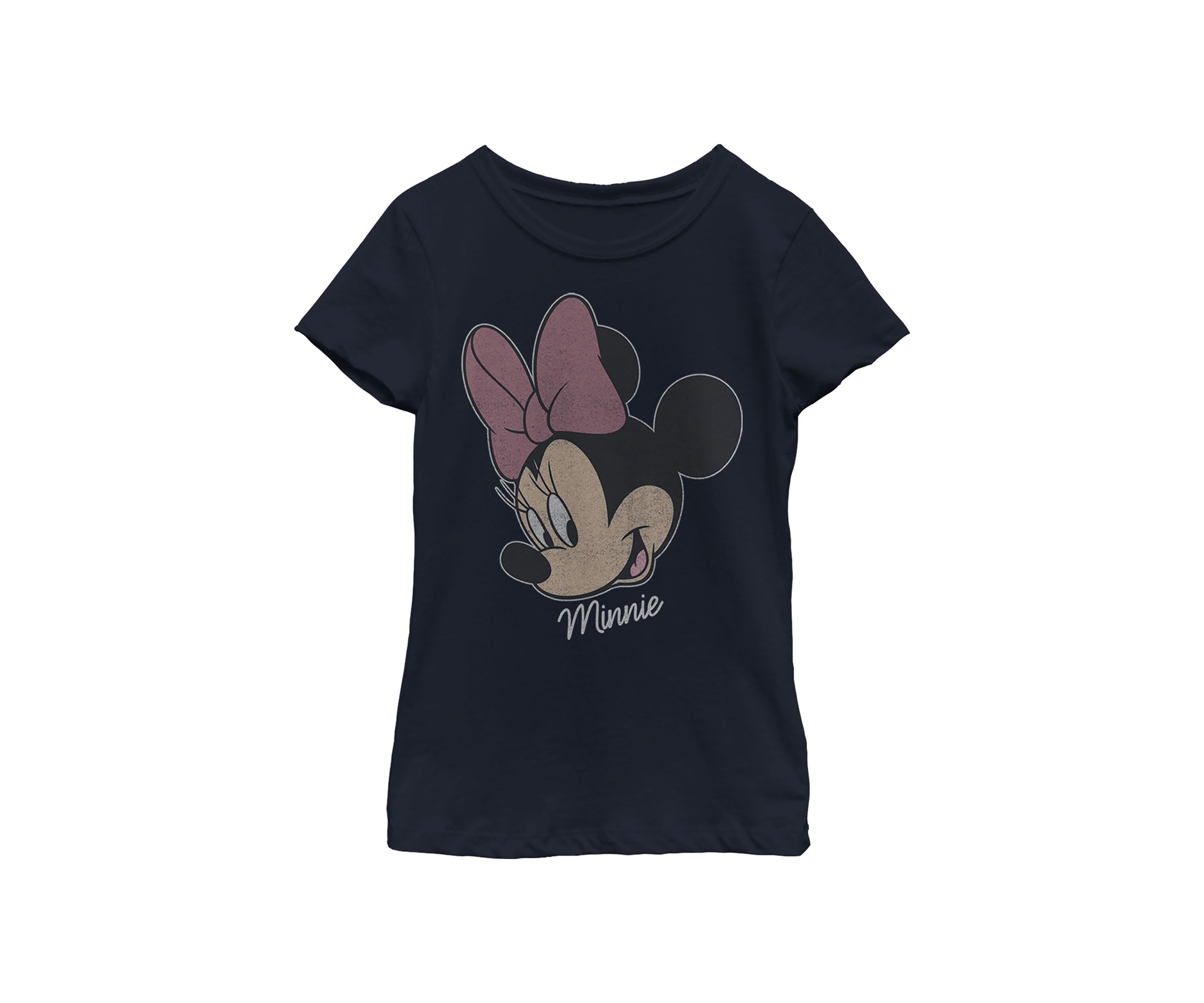 Girls 4-6x Minnie Big Face Distressed Graphic T-Shirt