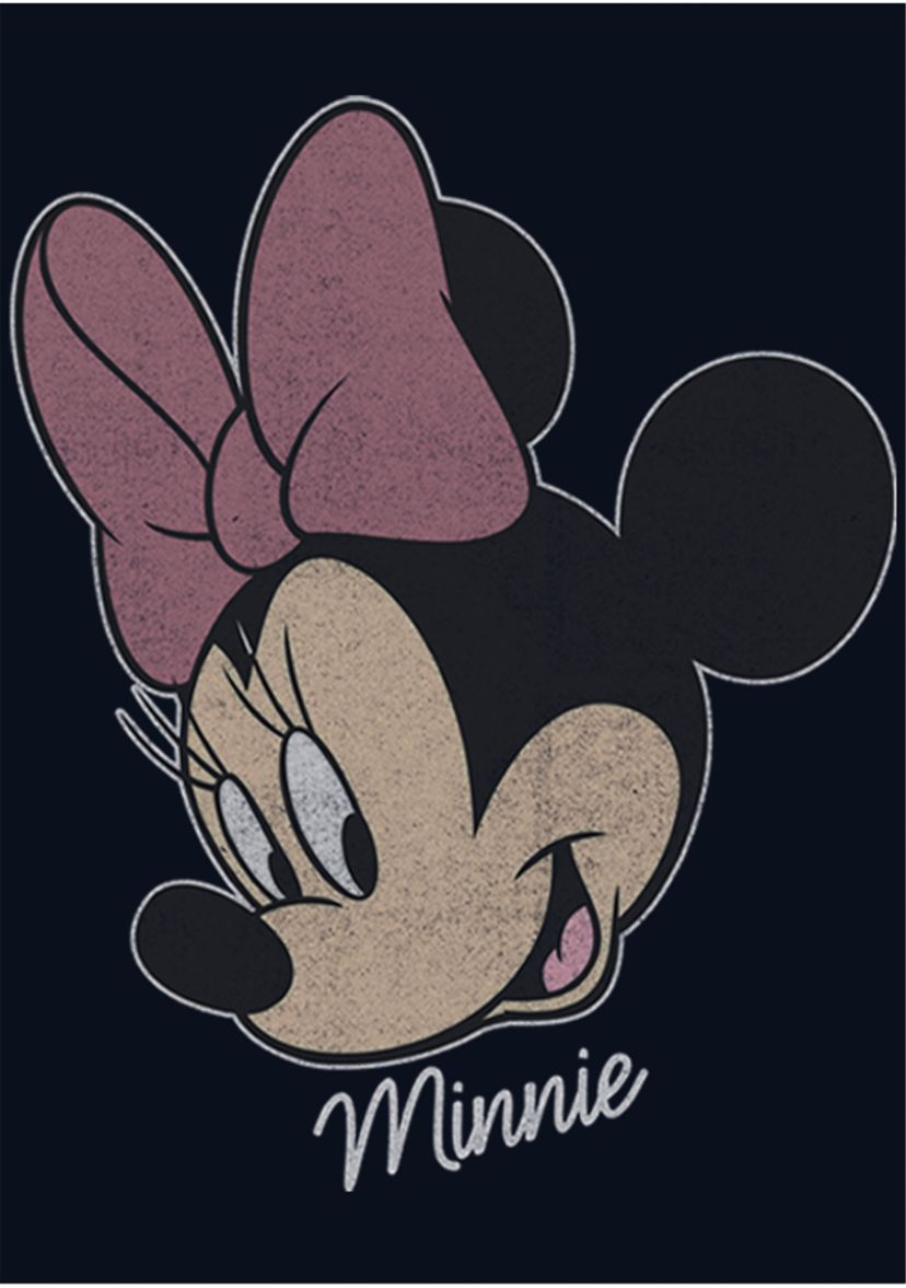 Girls 4-6x Minnie Big Face Distressed Graphic T-Shirt