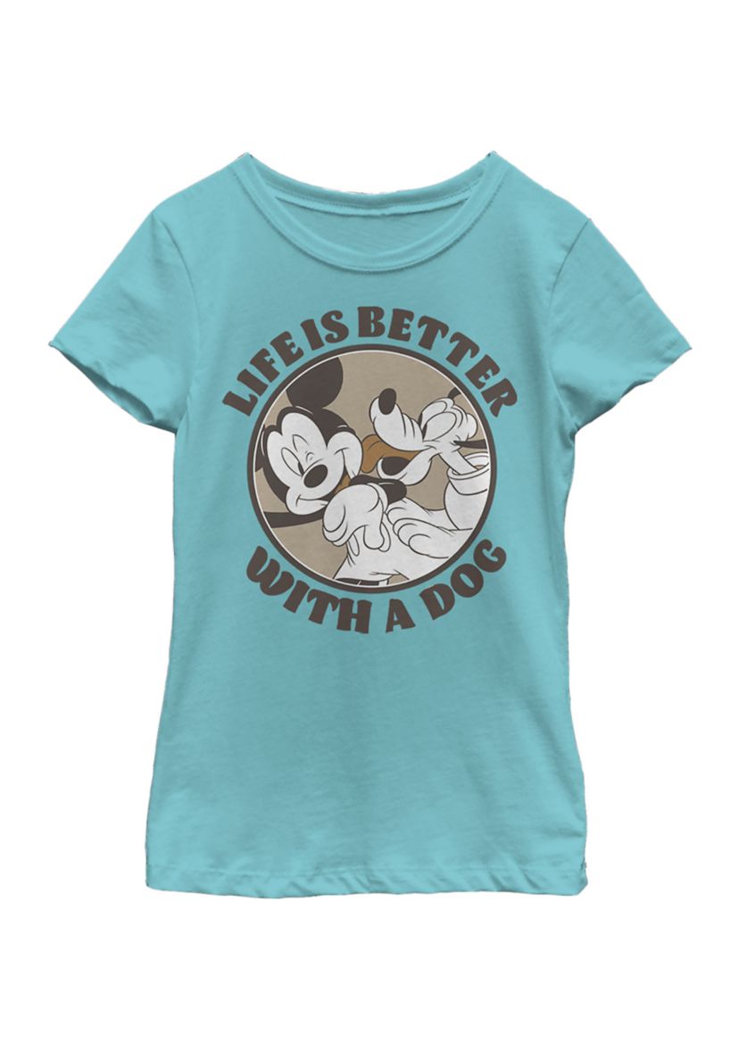 Girls 4-6x Dog Life Graphic T-Shirt