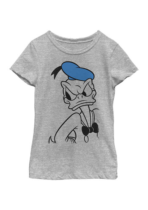 Disney® Girls 4-6x Tonal Line Donald Graphic T-Shirt