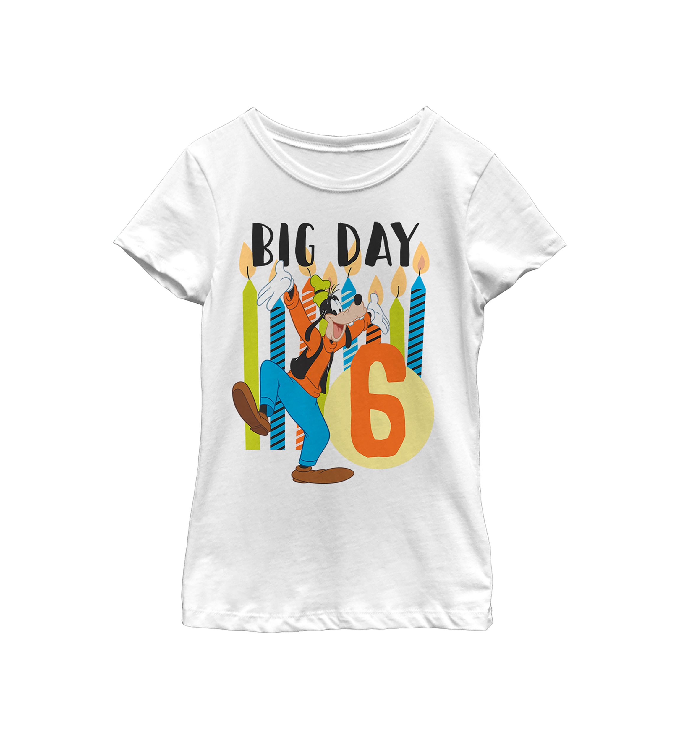 Girls 4-6x Goofy Candles Six Graphic T-Shirt