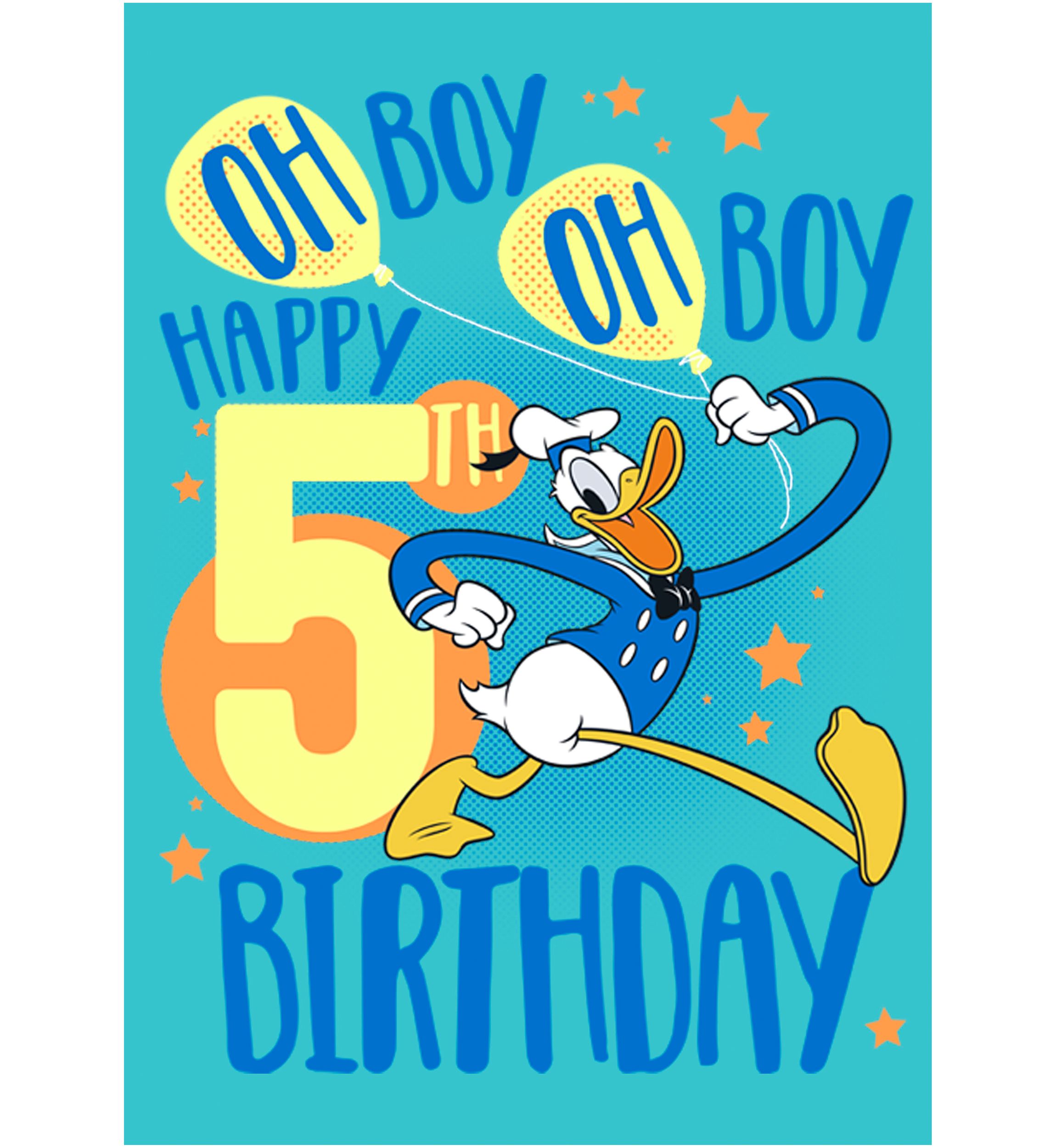 Girls 4-6x Donalds 5th Bday Graphic T-Shirt