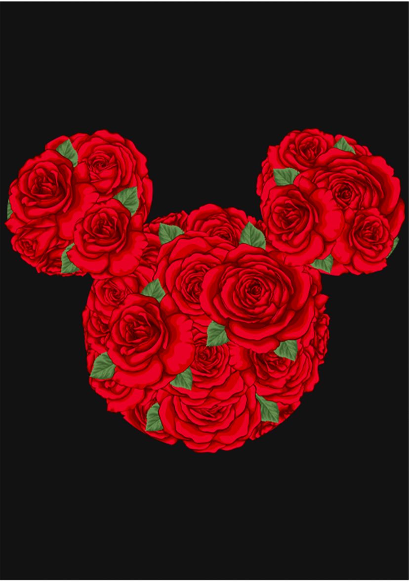 Girls 4-6x Mickey Mouse Roses Graphic T-Shirt