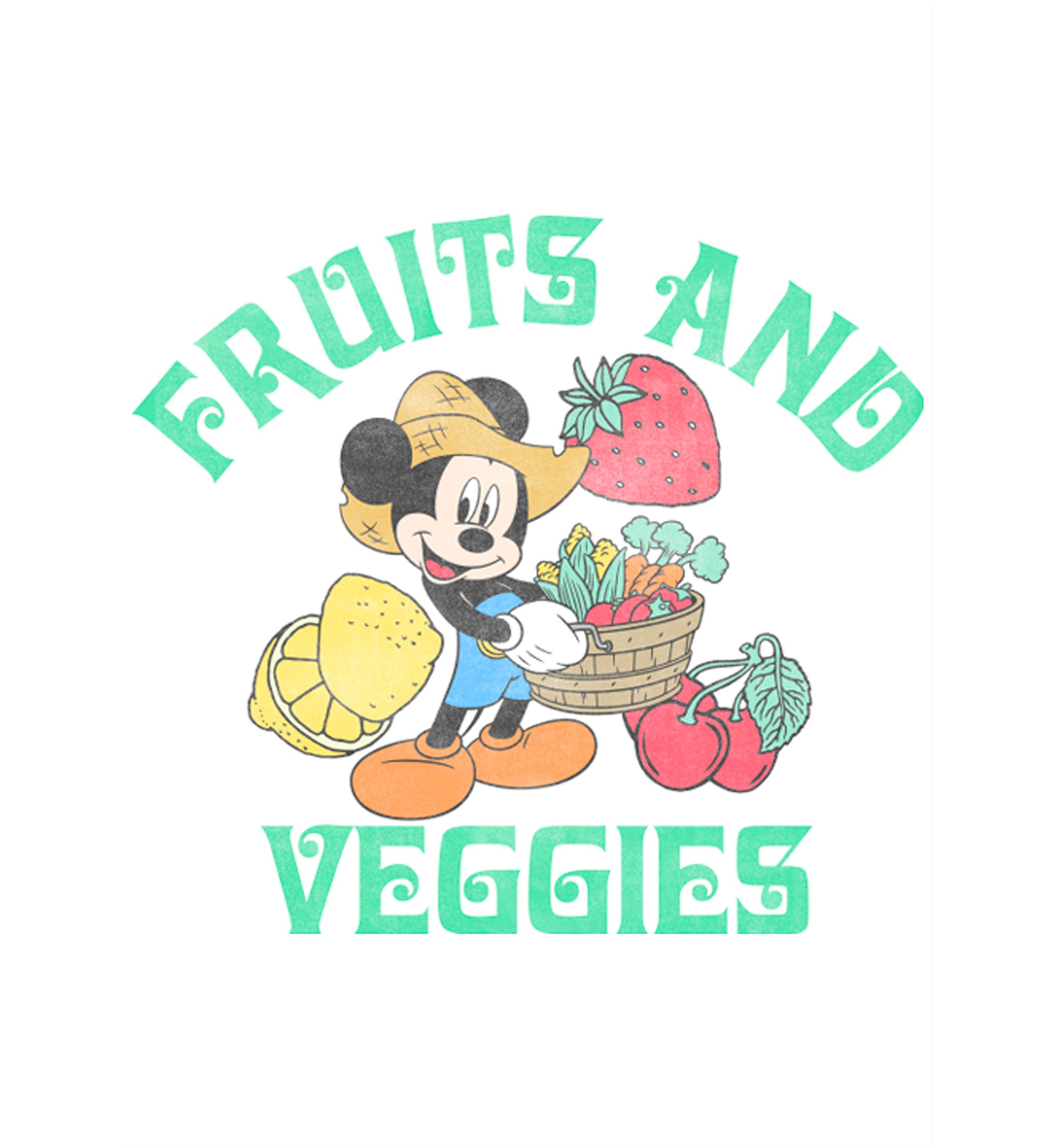 Girls 4-6x Fruits and Veggies Graphic T-Shirt