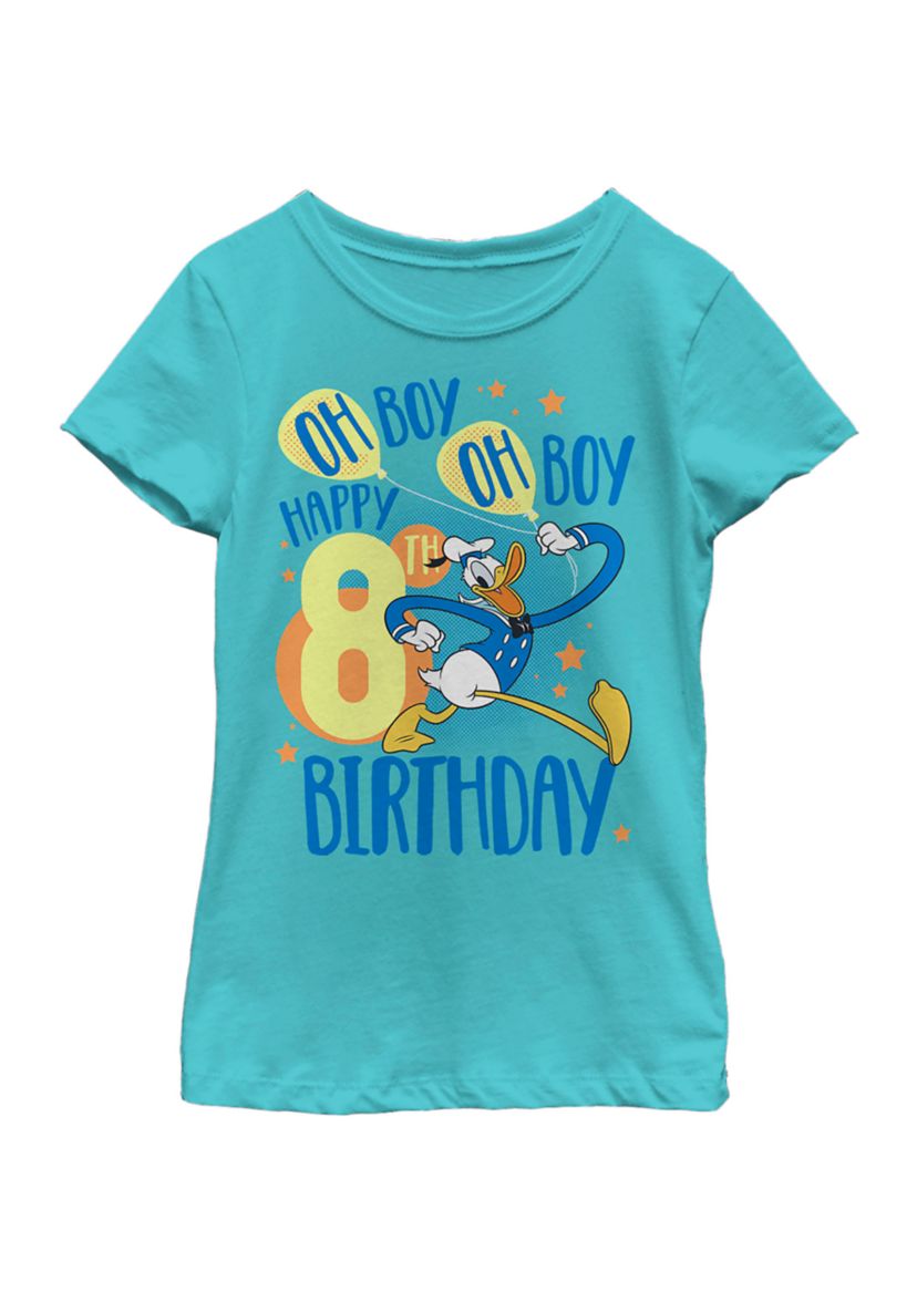 Girls 4-6x Donalds 8th Bday Graphic T-Shirt