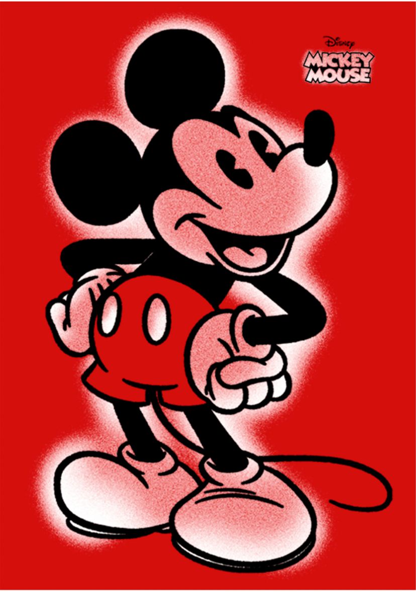 Girls 4-6x Mickey Graffiti Graphic T-Shirt