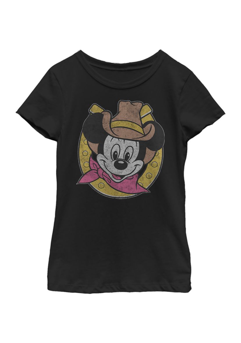 Girls 4-6x Cowboy Mickey Graphic T-Shirt