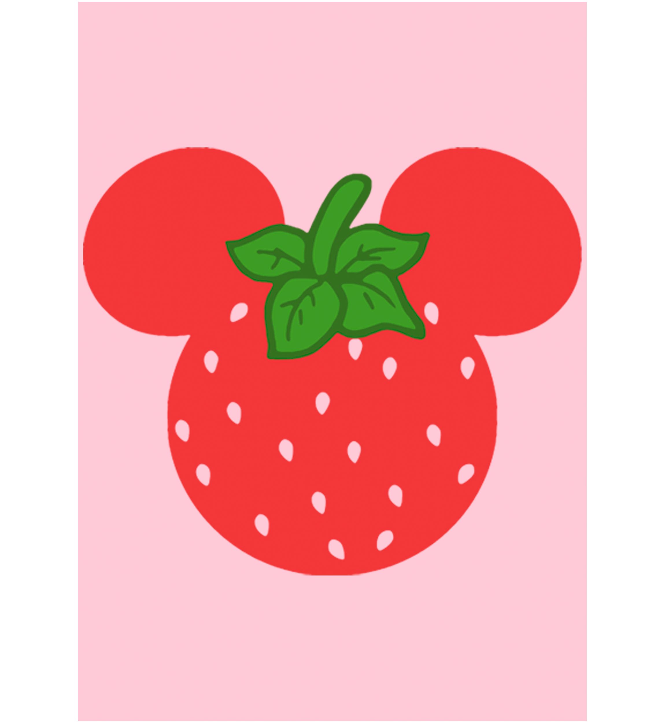 Girls 4-6x Strawberry Ears Graphic T-Shirt