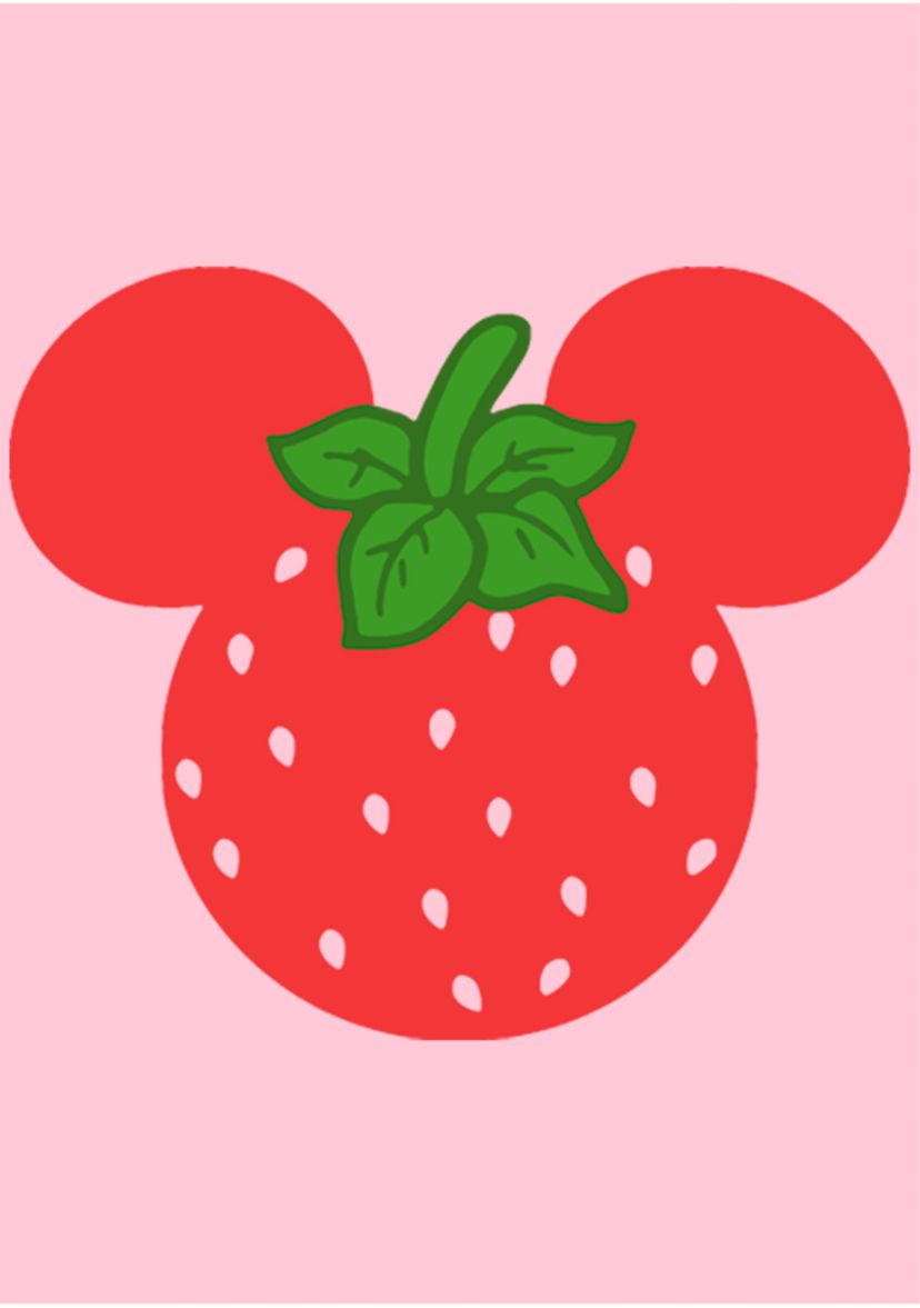 Girls 4-6x Strawberry Ears Graphic T-Shirt