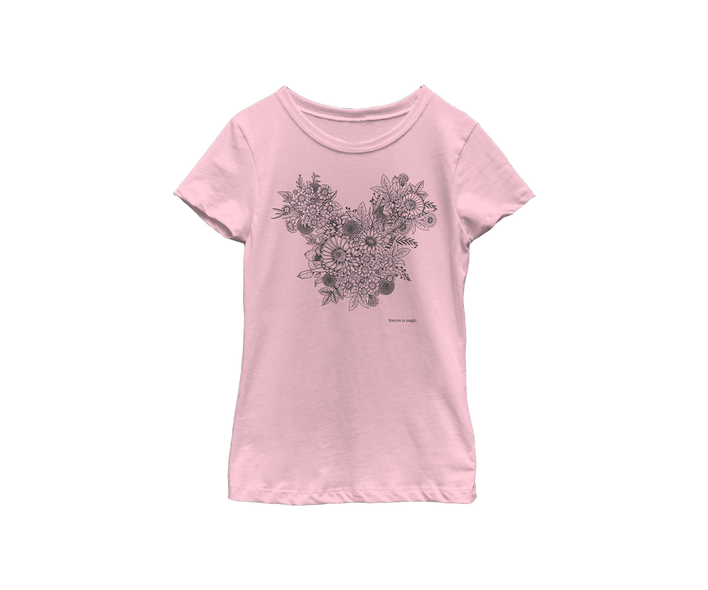 Girls 4-6x Mickey Foliage Graphic T-Shirt