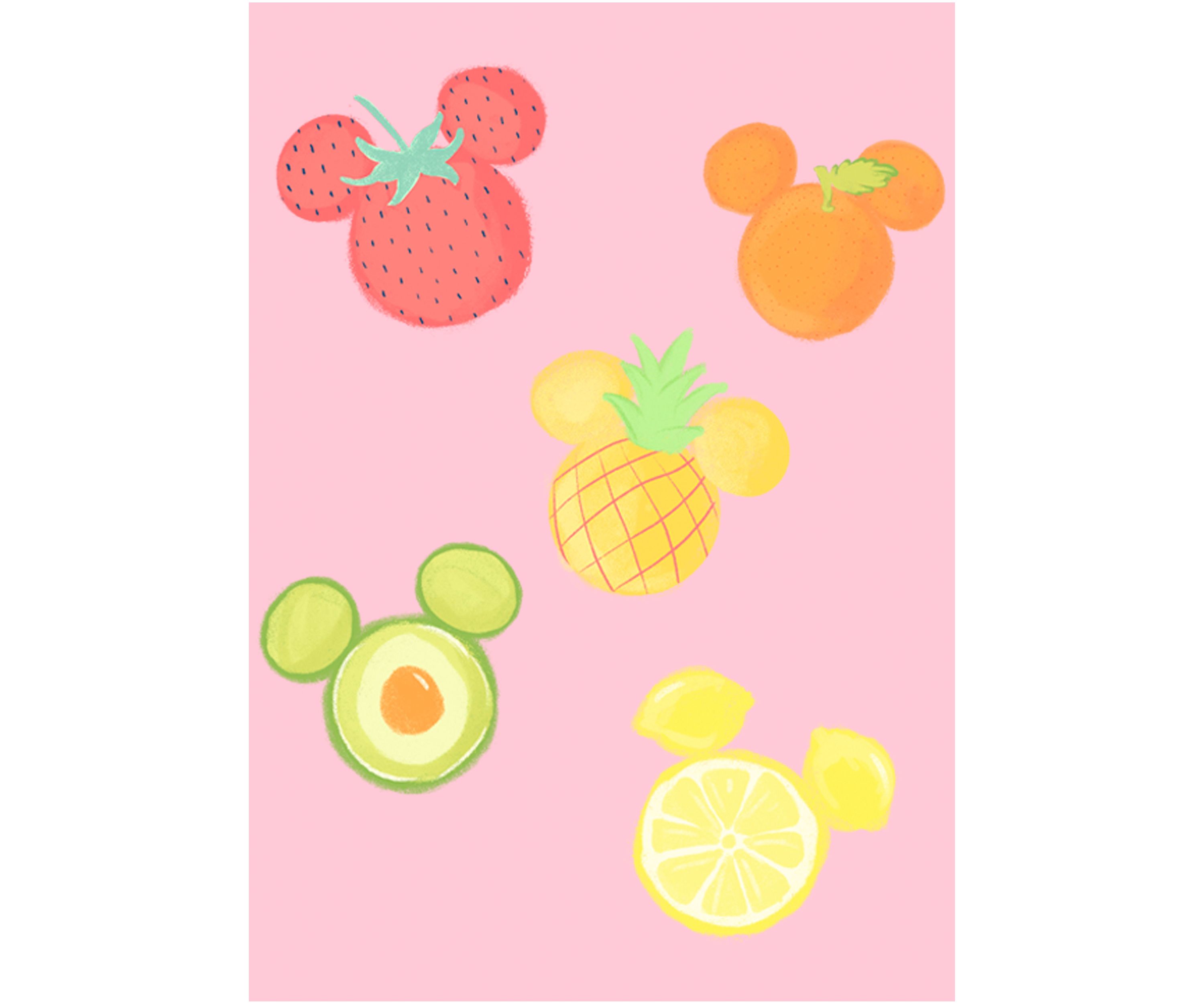 Girls 4-6x Assorted Fruit Graphic T-Shirt