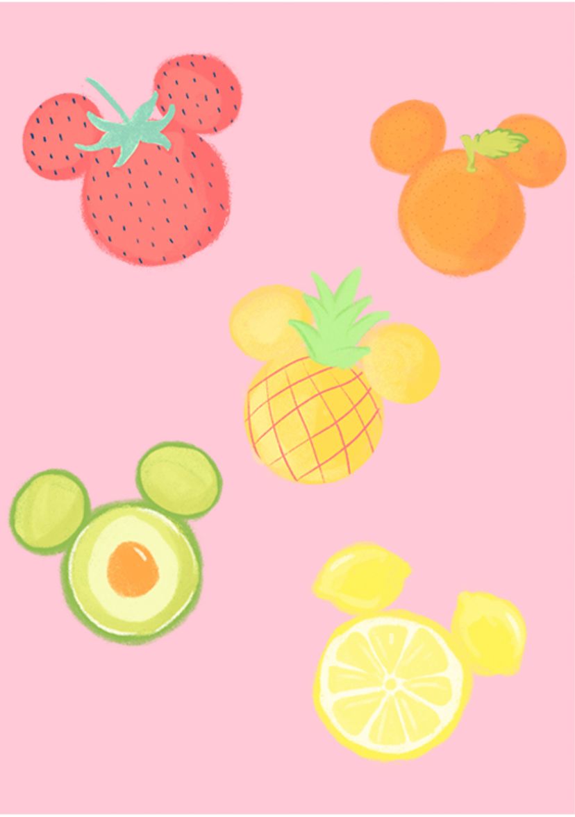 Girls 4-6x Assorted Fruit Graphic T-Shirt