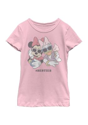 Disney Minnie Girls 4-6x Besties Graphic T-Shirt, Pink, XS
