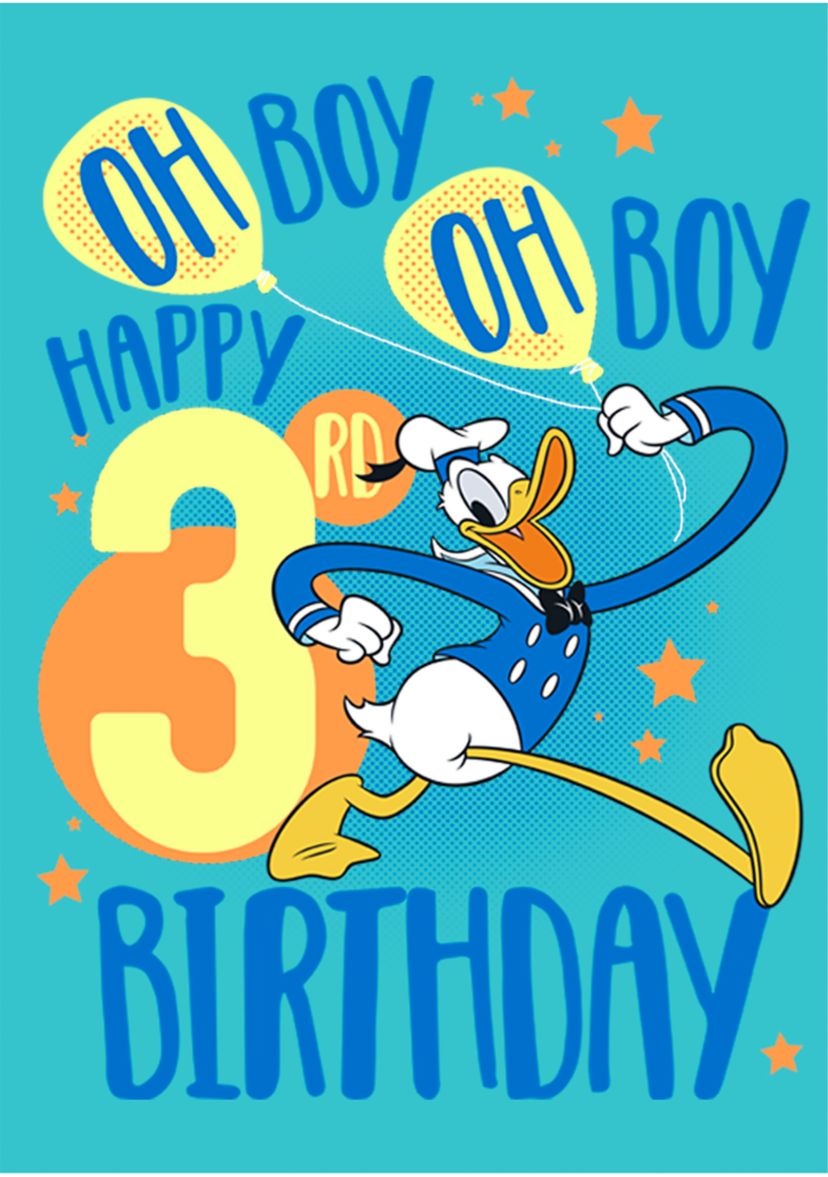 Girls 4-6x Donalds 3rd Bday Graphic T-Shirt