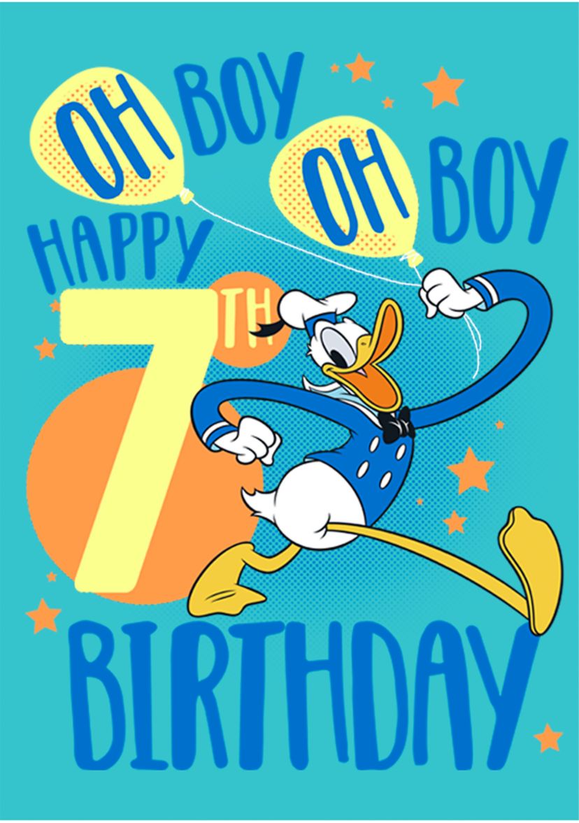 Girls 4-6x Donalds 7th Bday Graphic T-Shirt