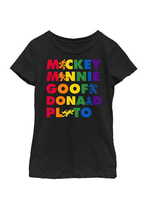 Disney® Girls 4-6x Prideful Friends Graphic T-Shirt