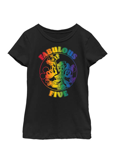 Disney® Girls 4-6x Prideful Five Graphic T-Shirt