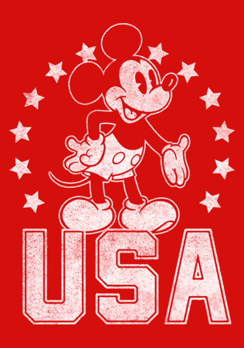 Usa Mickey Graphic T-Shirt