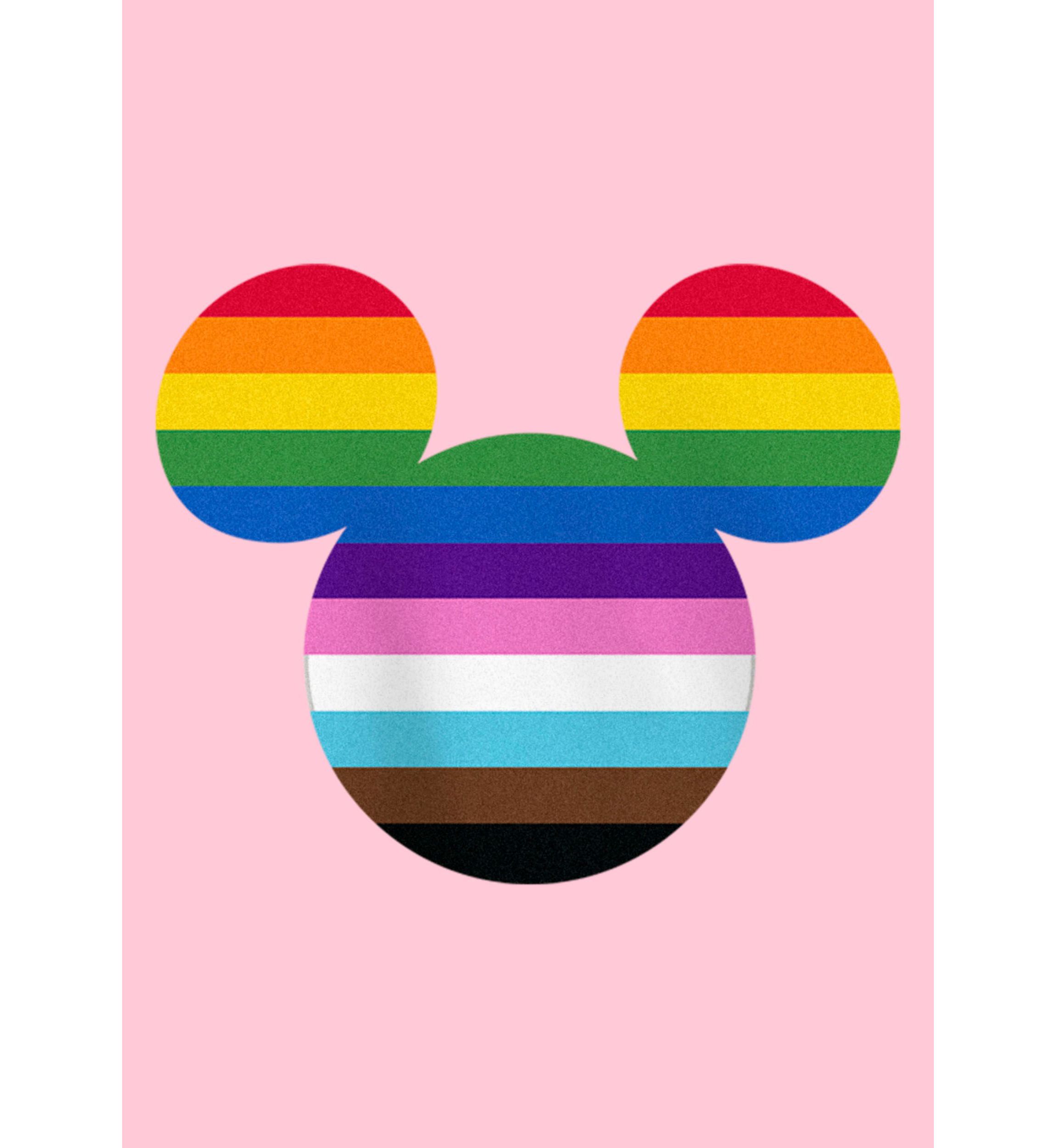 Rainbow Mickey Graphic T-Shirt
