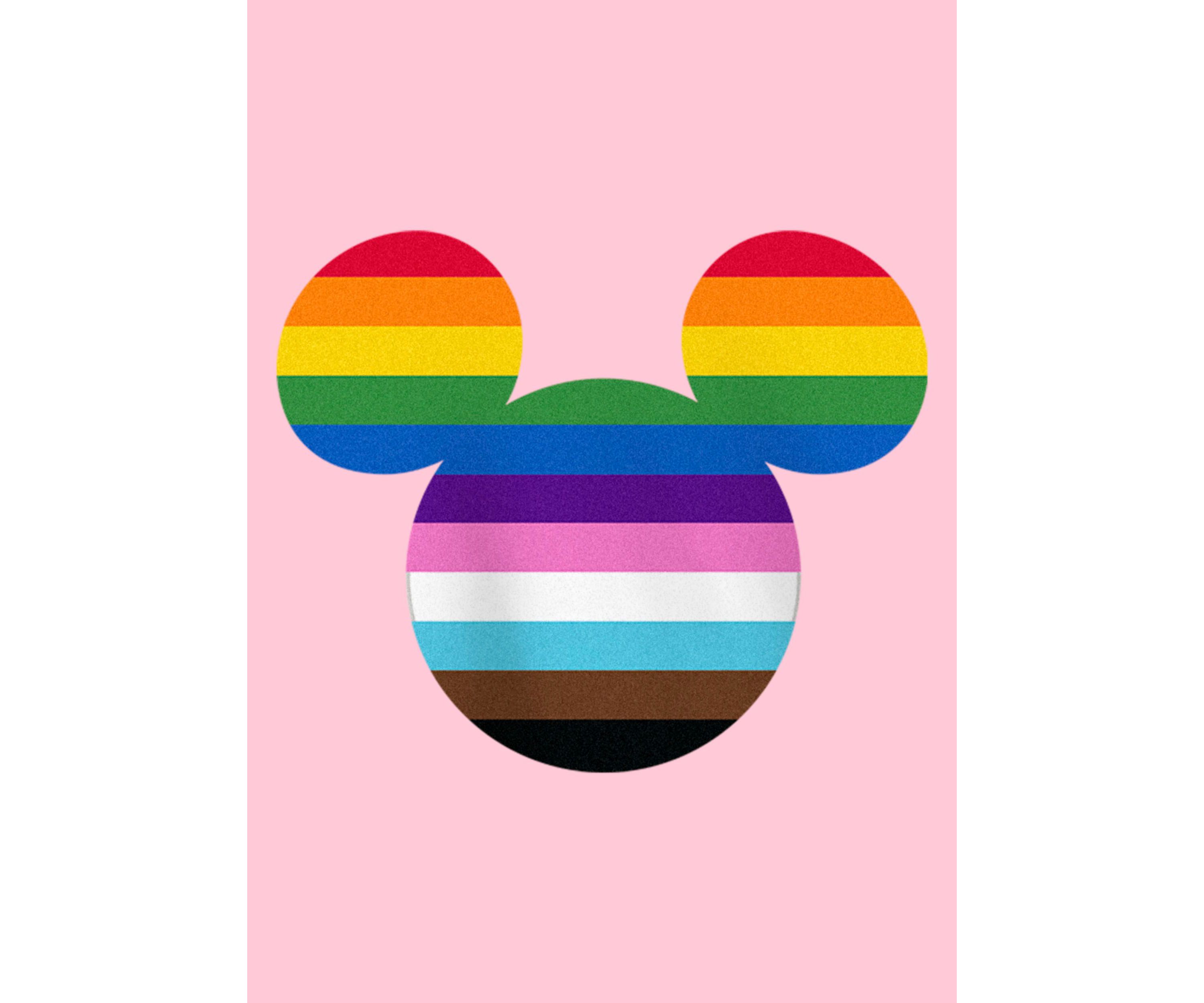 Rainbow Mickey Graphic T-Shirt