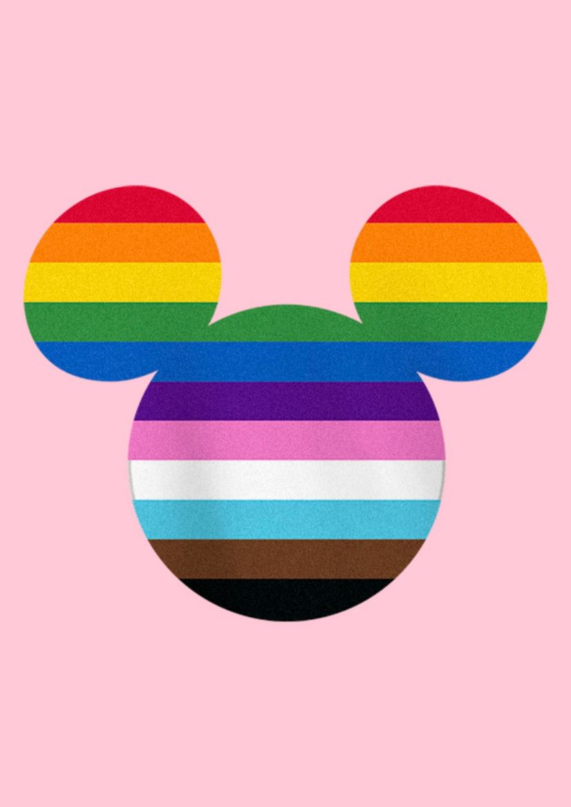 Rainbow Mickey Graphic T-Shirt