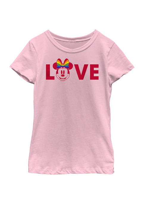 Disney® Minnie Girls 4-6x Pride Love Graphic T-Shirt