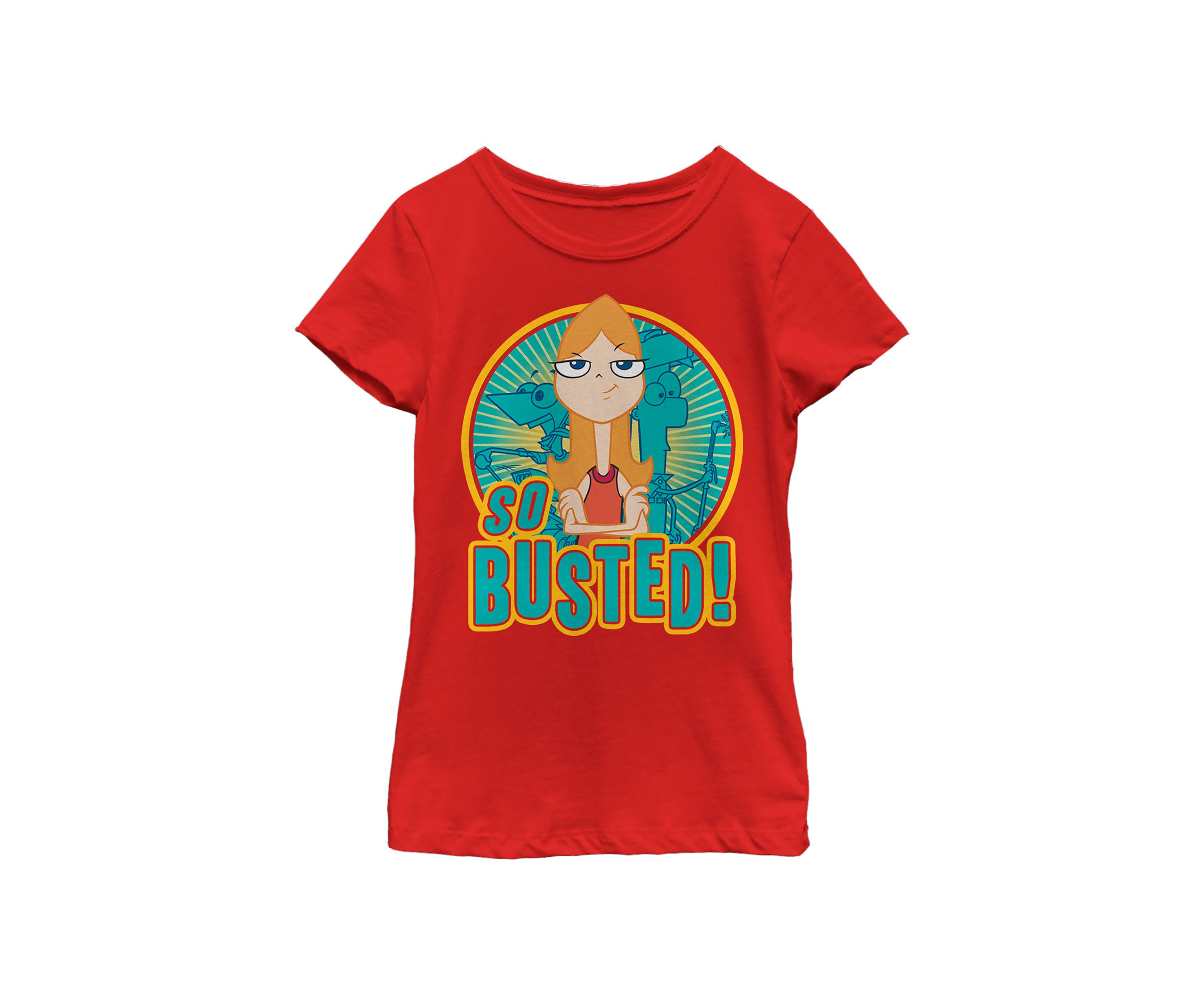 Girls 4-6 Phineas and Ferb So Busted Top