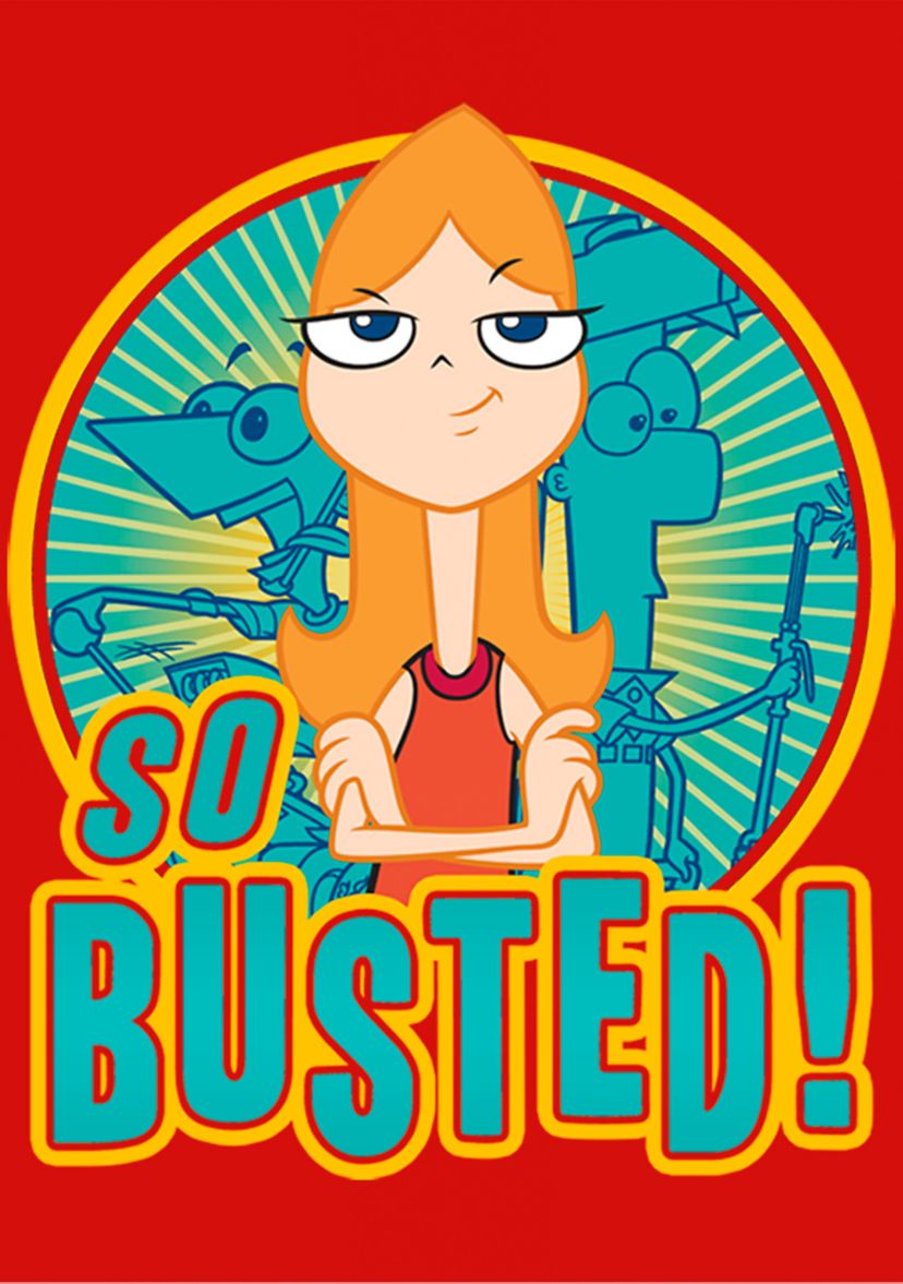 Girls 4-6 Phineas and Ferb So Busted Top