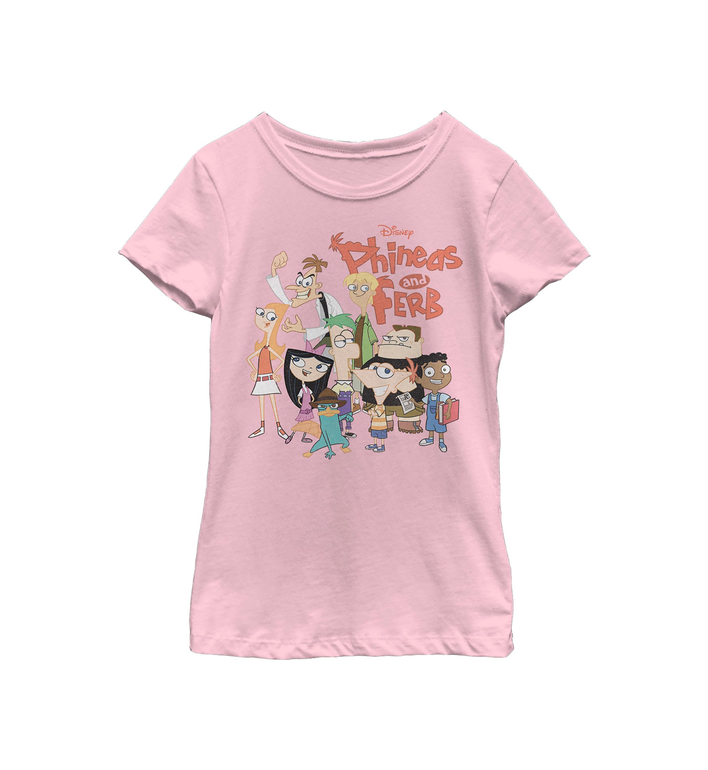 Girls 4-6 Phineas and Ferb The Group Top