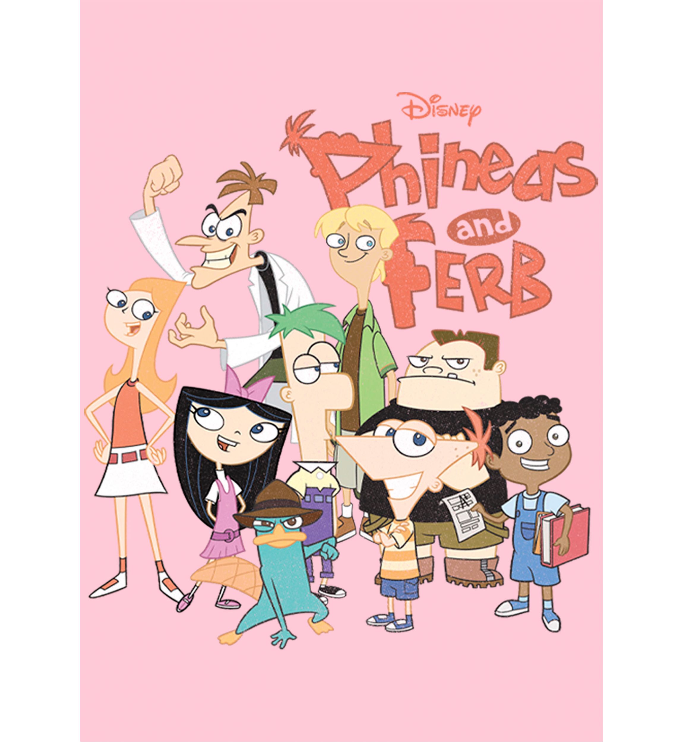 Girls 4-6 Phineas and Ferb The Group Top