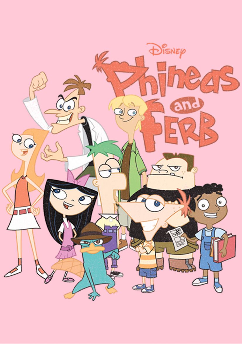 Girls 4-6 Phineas and Ferb The Group Top
