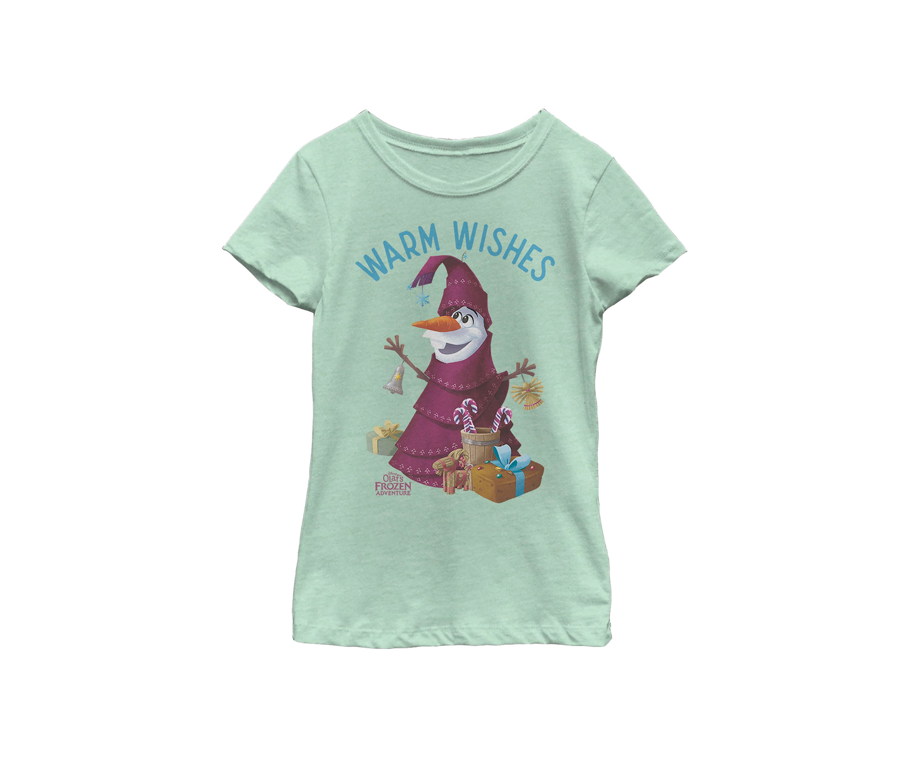  Girls 4-6x Olaf Wishes T-Shirt 