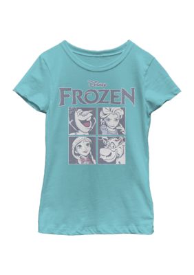Disney Frozen Girls 7-16 Ice Cubes Graphic T-Shirt, Blue, Medium