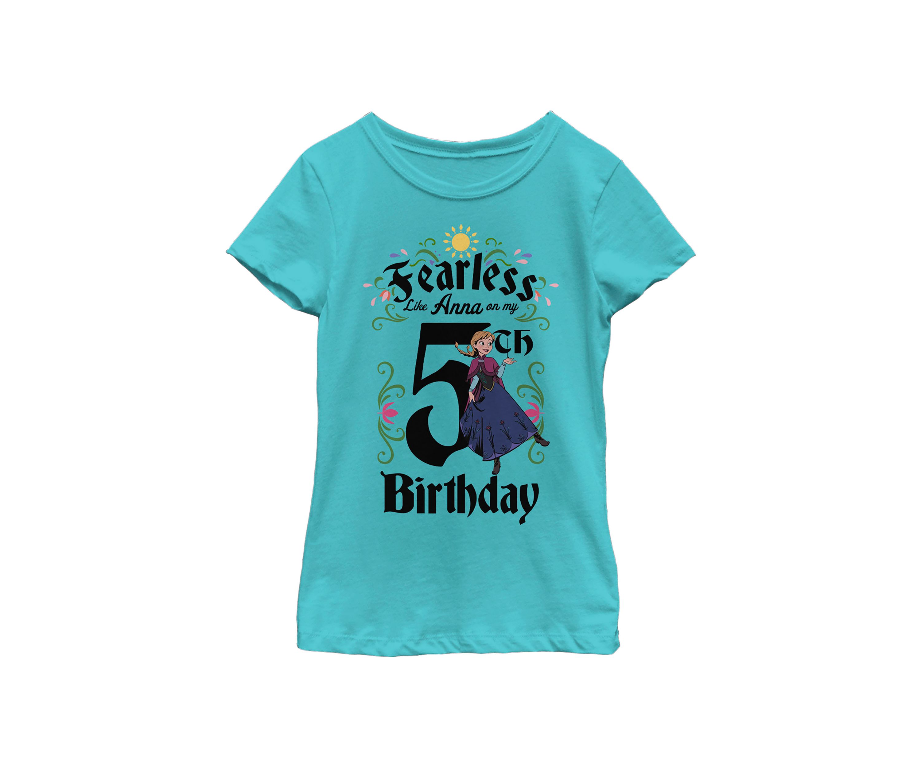 Girls 7-16 Anna Birthday 5 Graphic T-Shirt