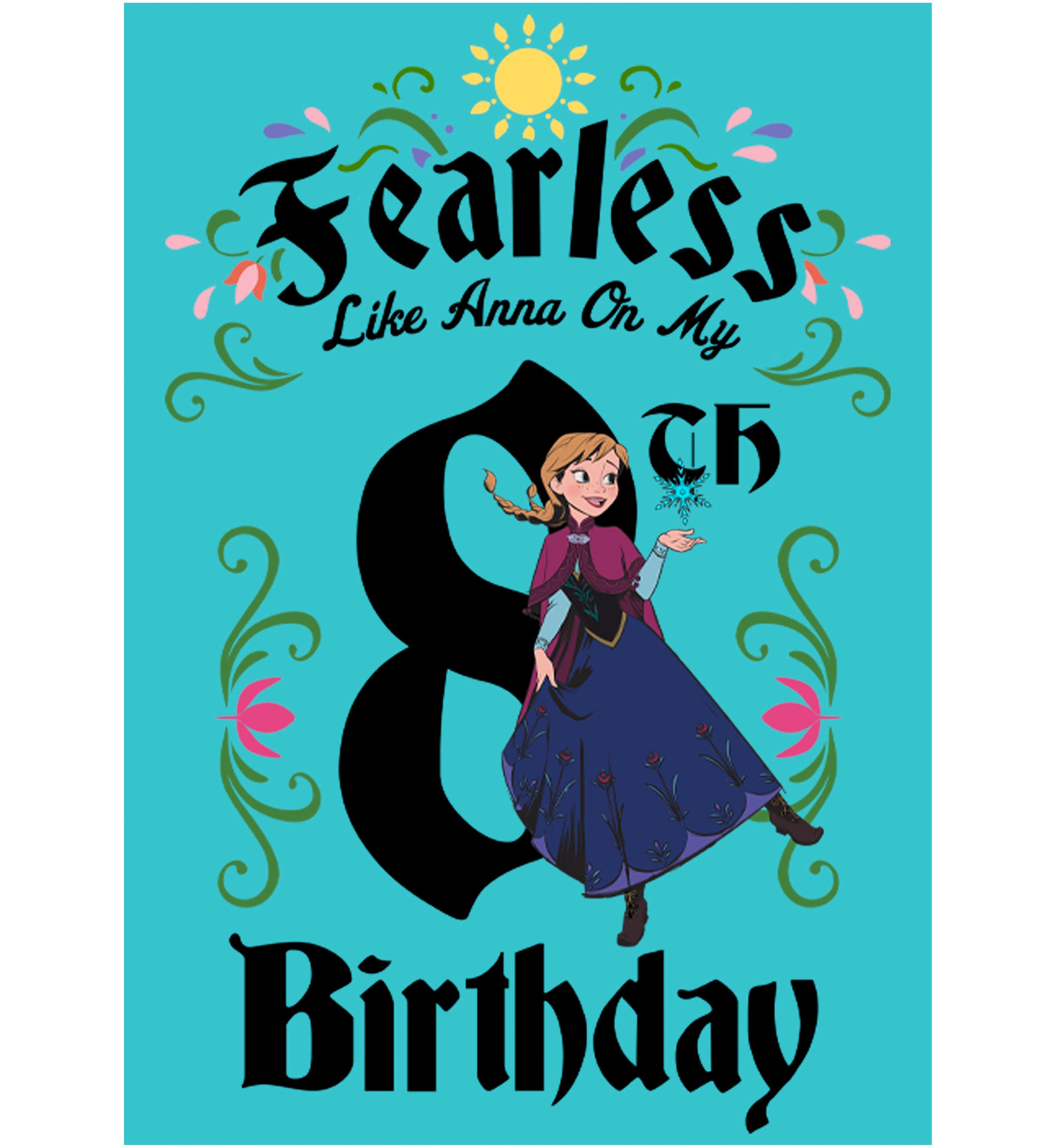 Girls 7-16 Anna Birthday 8 Graphic T-Shirt