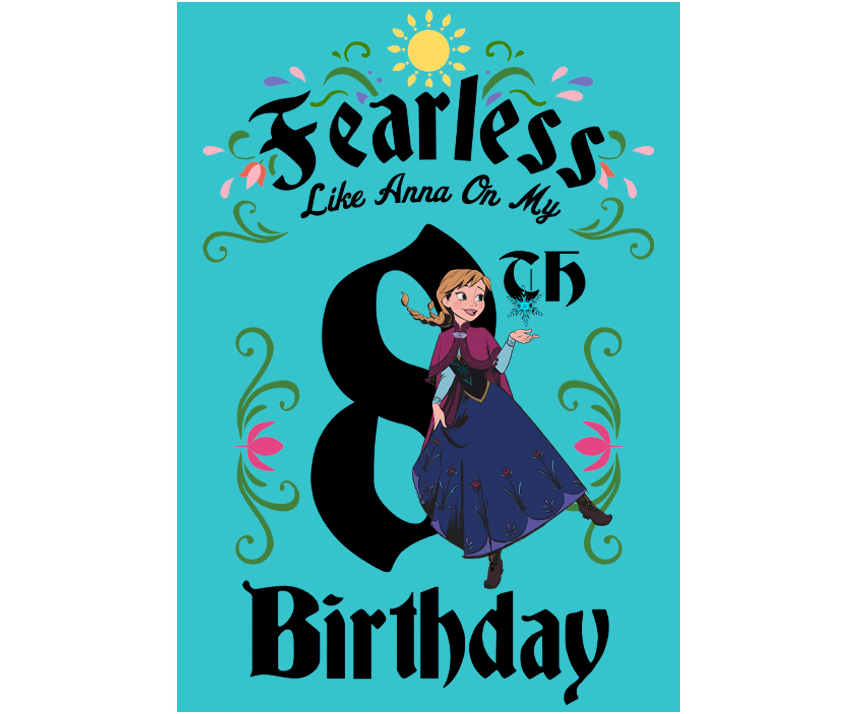 Girls 7-16 Anna Birthday 8 Graphic T-Shirt