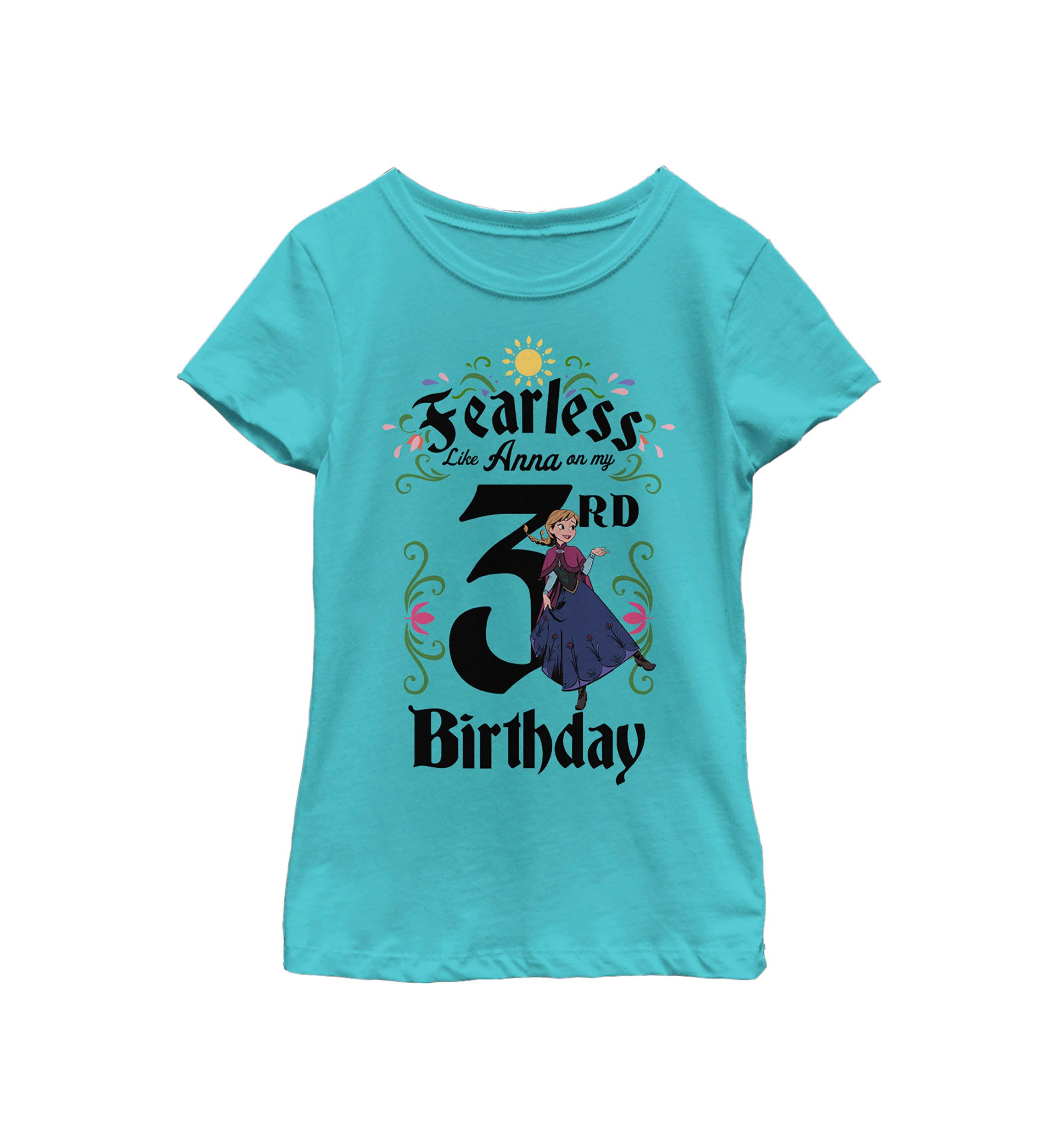 Girls 7-16 Anna Birthday 3 Graphic T-Shirt