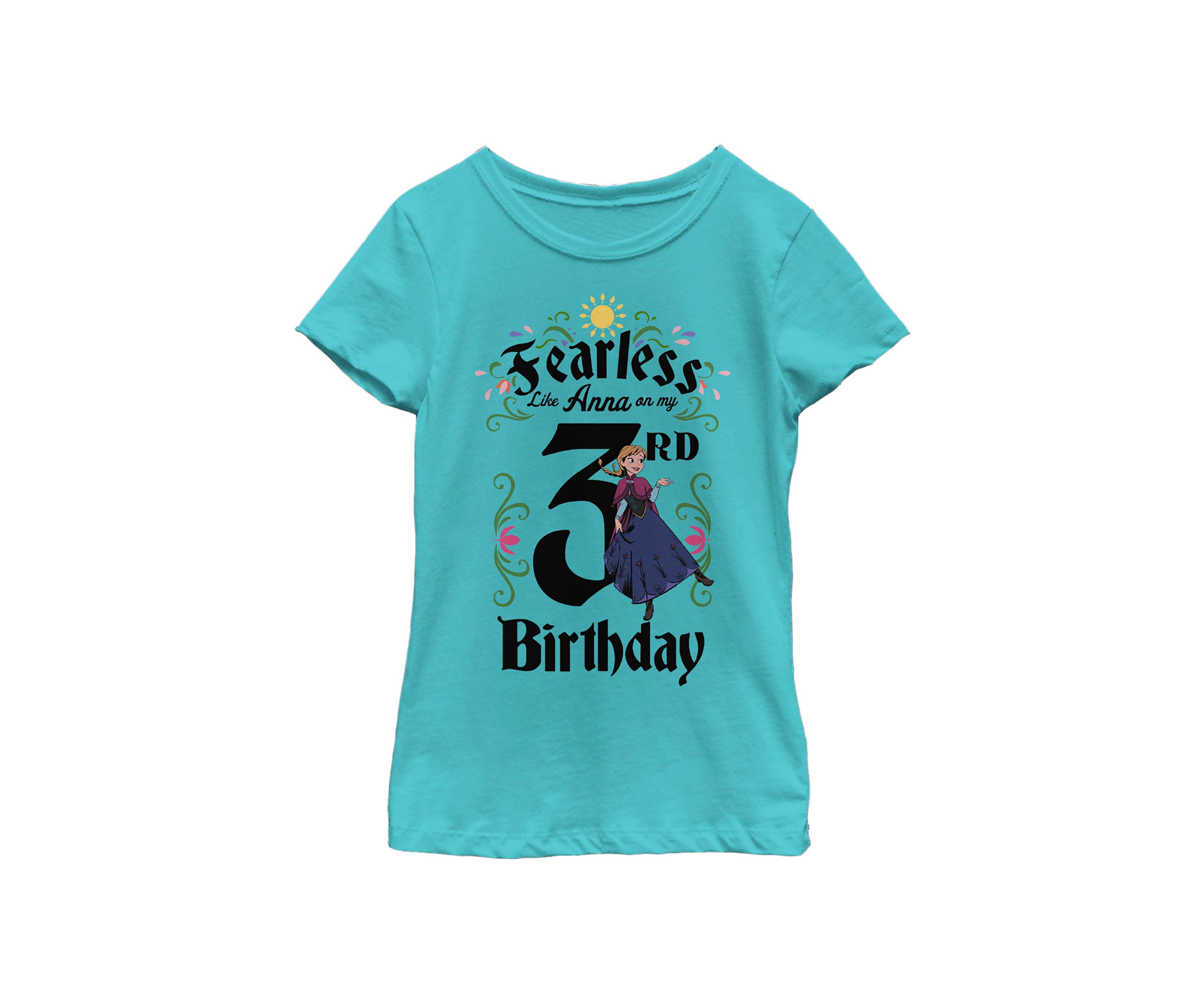 Girls 7-16 Anna Birthday 3 Graphic T-Shirt
