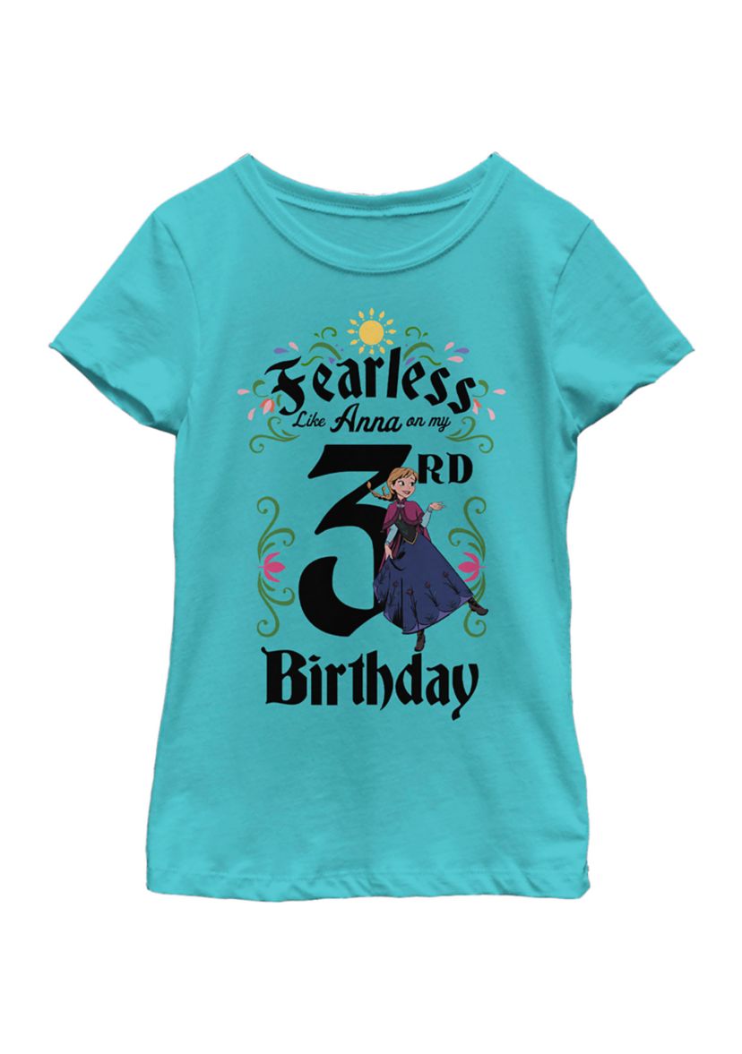 Girls 7-16 Anna Birthday 3 Graphic T-Shirt