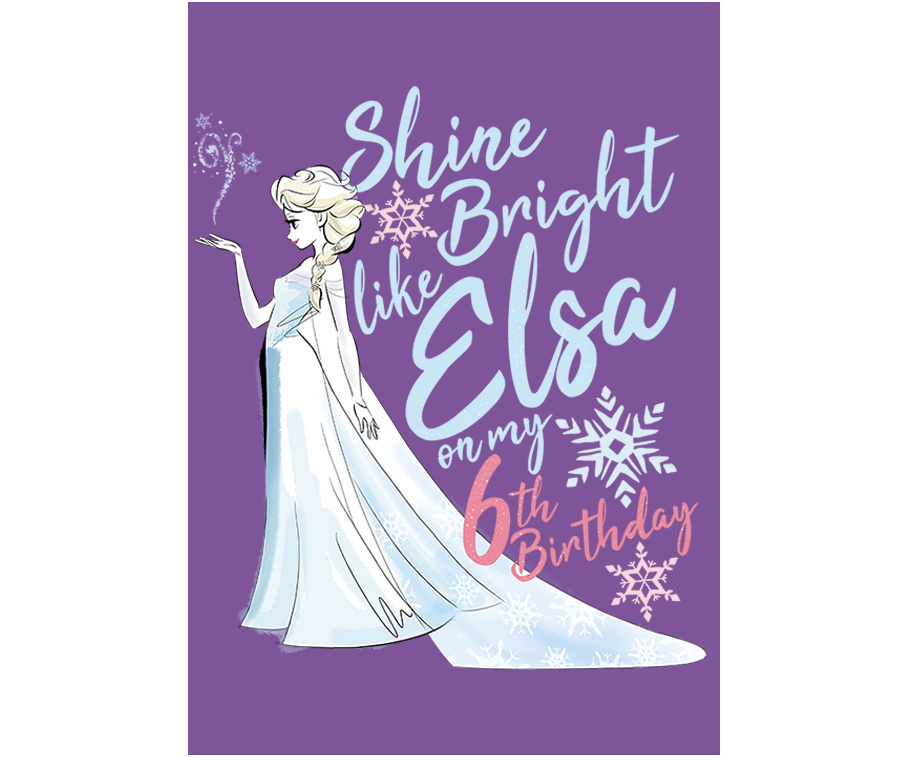 Girls 4-6x Frozen Birthday Queen Six Graphic T-Shirt