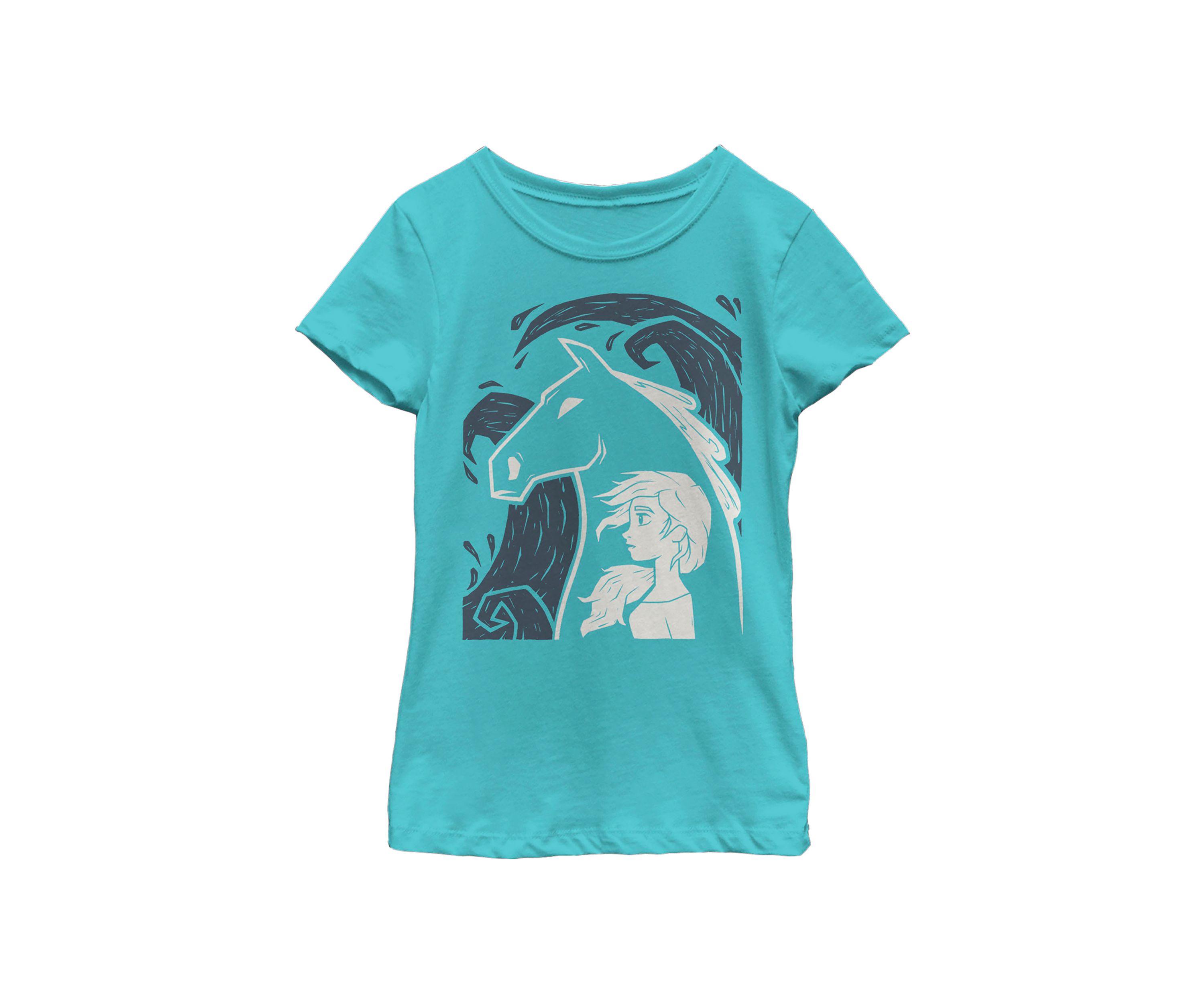 Girls 7-16 Elsa Linocut Graphic T-Shirt